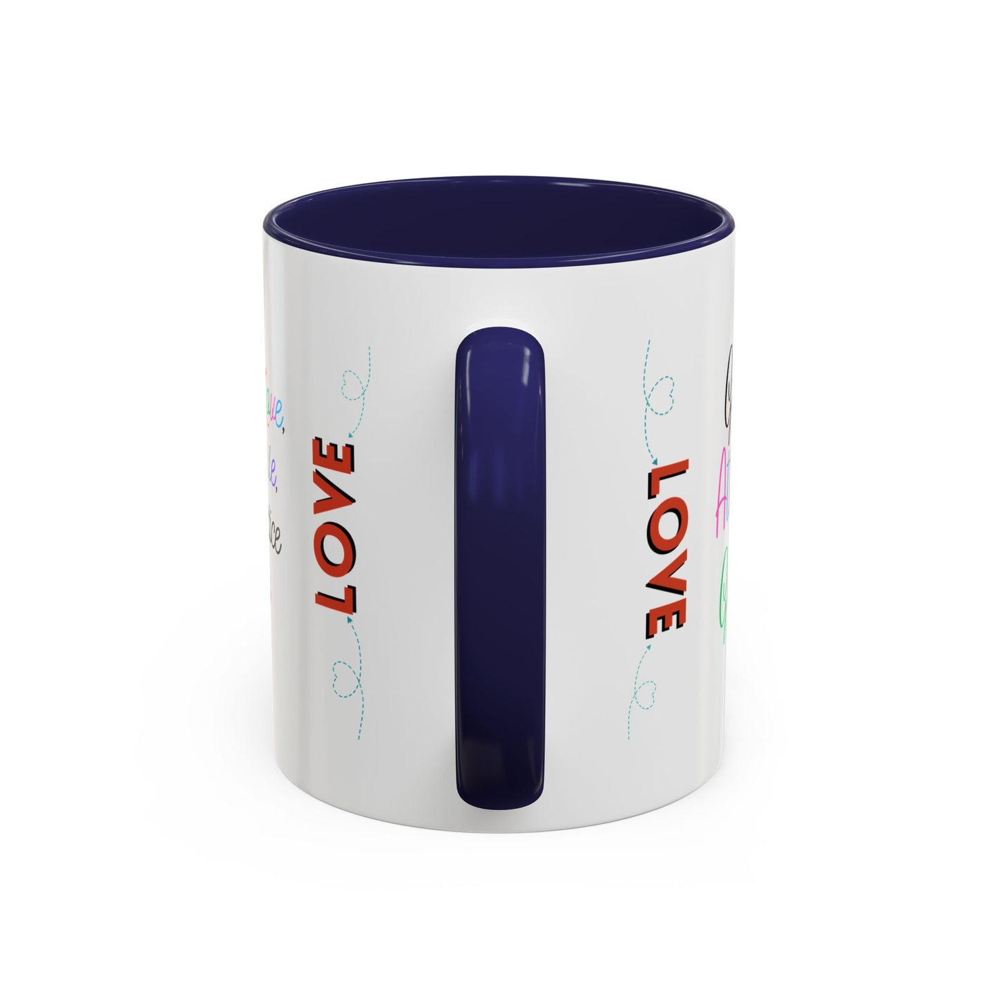 Attitude of Gratitude Mug, Longevity Secret Mug, Breathe Love Mug, Secret of Life Mug, Christian Mug, Practice Charity Mug, Share Smile Mug